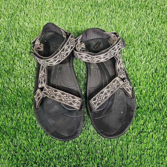 TEVA Men Sandal 6584 Mens Size 13 EUR 47 Black Grey Water Shoes FLAW Canoe Kayak - Picture 1 of 7